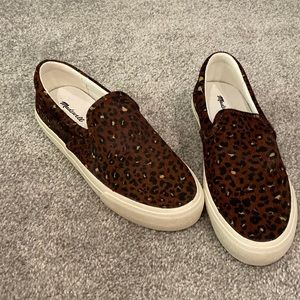 Never worn - calf hair slide sneaker